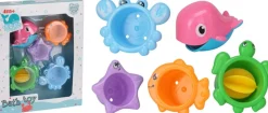 Badspeelgoed zeedieren, 5 dlg, 12m+