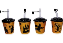 Beker met deksel en rietje, Halloween