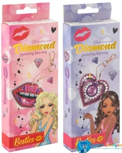 Besties diamond painting sleutelhanger, 6+