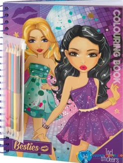 Besties kleurboek, stickers en kleurpotloden