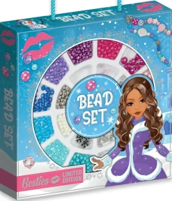 Besties kralenset, blauwe en roze kralen, 5+
