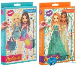 Besties notitieboekje met diamond painting, 8+