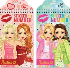 Besties stickeren op nummer