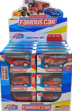Brandweer auto diecast in doosje