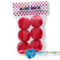 6 Clownsneuzen in zakje