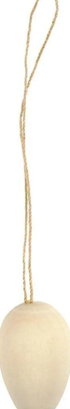 Houten mini ei met ophanglus