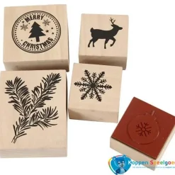 5 Kerst stempels