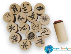 15 Kerststempels, hout