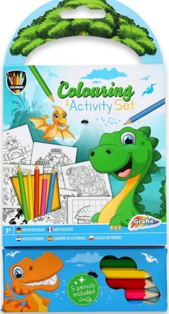 Kleur & activiteitensetje dino