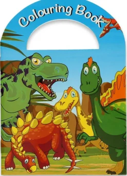 Kleur- en en stickerboekje dino