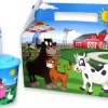 Menubox met beker boerderij