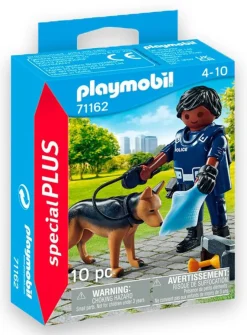 PLAYMOBIL Politie agent met speurhond, 4+