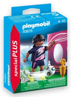 PLAYMOBIL Voetbalster met doelmuur 4+