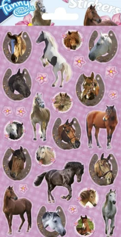Stickervel paarden