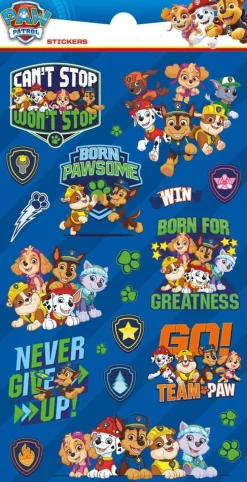 Stickervel Paw Patrol blauw