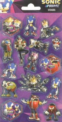 Stickervel Sonic glitter