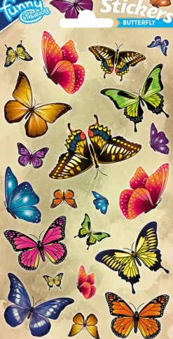 Stickervel vlinder