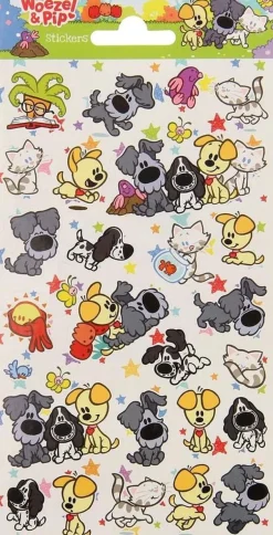 Stickervel Woezel & Pip