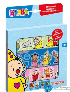 Totum Bumba stickerset, 3 vellen en speelachtergrond