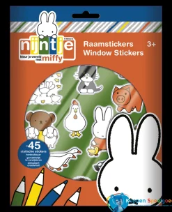 Totum Nijntje raamstickers, 4 vellen en decor