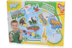 Totum wilde dieren gips en verfset, 5+