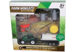 Tractor met aanhanger en accessoires